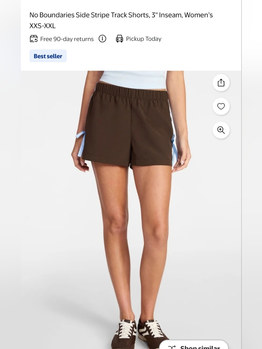 No Boundaries Side Stripe Track Shorts